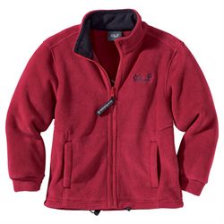 Jack Wolfskin Fleece Kids Thunder Bay red